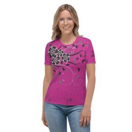Women’s All-Over Floral Print Tee