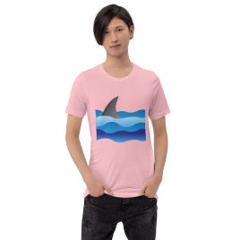 Shark Fin and Waves T-shirt